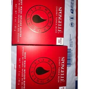 spongelle Cherry‎ tonka musk body sponge